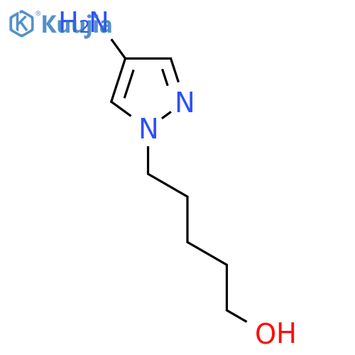 5-(4-Amino-1h-pyrazol-1-yl)pentan-1-ol structure