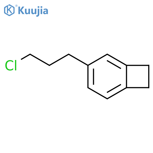 Bicyclo[4.2.0]octa-1,3,5-triene, 3-(3-chloropropyl)- structure