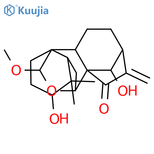 Kaur-16-en-15-one,7,20-epoxy-3,14-dihydroxy-20-methoxy-, (3b,7a,14R,20S)- structure
