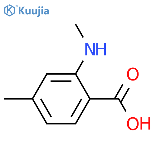 Benzoic acid, 4-methyl-2-(methylamino)- structure