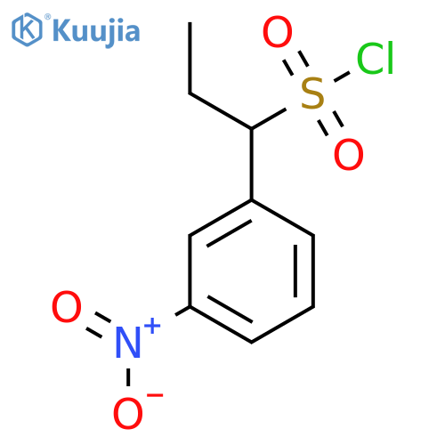 1-(3-Nitrophenyl)propane-1-sulfonyl chloride structure