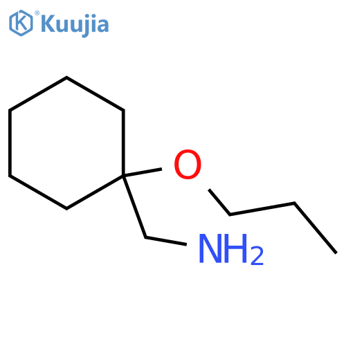 1-(1-propoxycyclohexyl)methanamine structure