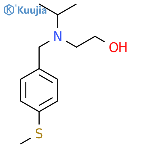 2-[Isopropyl-(4-methylsulfanyl-benzyl)-amino]-ethanol structure