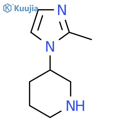 3-(2-methylimidazol-1-yl)piperidine structure