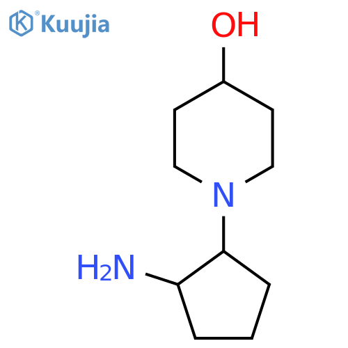 1-(2-Aminocyclopentyl)piperidin-4-ol structure