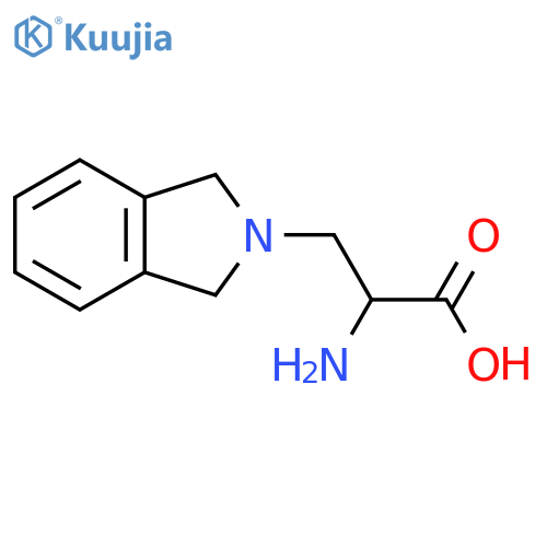 2-amino-3-(2,3-dihydro-1H-isoindol-2-yl)propanoic acid structure