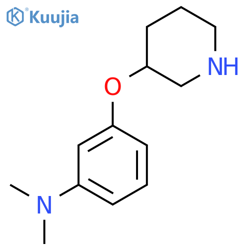N,N-dimethyl-3-(piperidin-3-yloxy)aniline structure