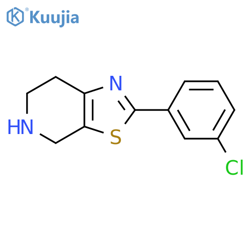 2-(3-chlorophenyl)-4H,5H,6H,7H-1,3thiazolo5,4-cpyridine structure