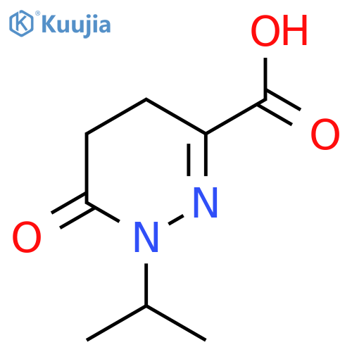 3-Pyridazinecarboxylic acid, 1,4,5,6-tetrahydro-1-(1-methylethyl)-6-oxo- structure