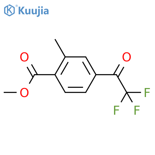 methyl 2-methyl-4-(trifluoroacetyl)benzoate structure