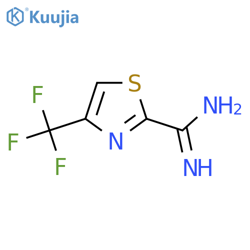 4-(trifluoromethyl)-1,3-thiazole-2-carboximidamide structure