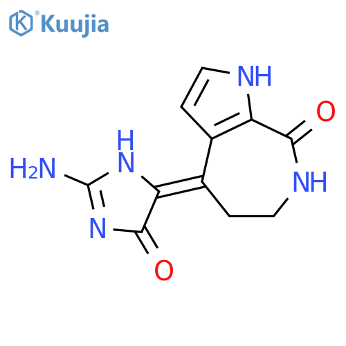 Pyrrolo[2,3-c]azepin-8(1H)-one,4-(2-amino-1,5-dihydro-5-oxo-4H-imidazol-4-ylidene)-4,5,6,7-tetrahydro- structure