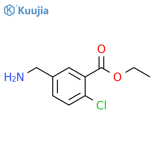 Benzoic acid, 5-(aminomethyl)-2-chloro-, ethyl ester structure