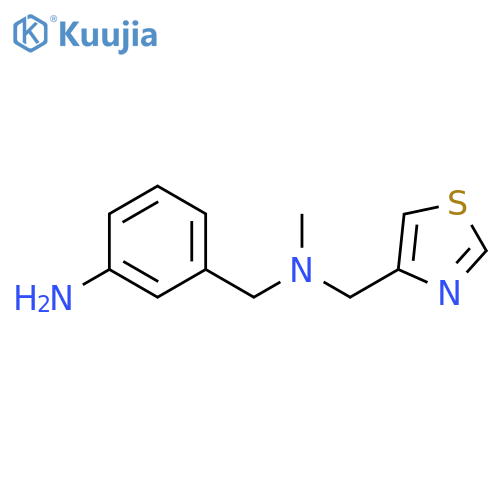 3-{methyl(1,3-thiazol-4-ylmethyl)aminomethyl}aniline structure