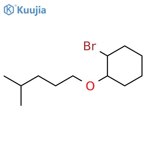 1-bromo-2-(4-methylpentyl)oxycyclohexane structure