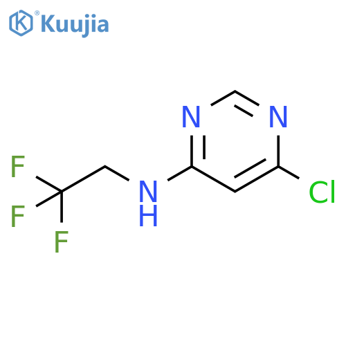 6-chloro-N-(2,2,2-trifluoroethyl)pyrimidin-4-amine structure