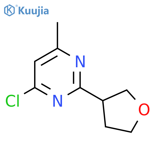 4-Chloro-6-methyl-2-(oxolan-3-yl)pyrimidine structure