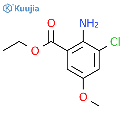 ethyl 2-amino-3-chloro-5-methoxybenzoate structure