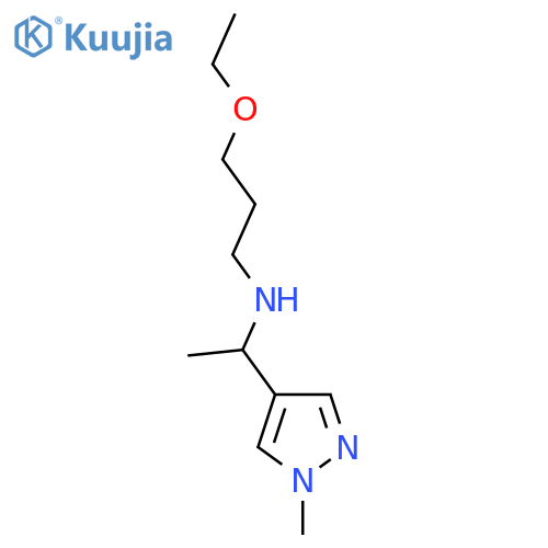 (3-ethoxypropyl)1-(1-methyl-1H-pyrazol-4-yl)ethylamine structure