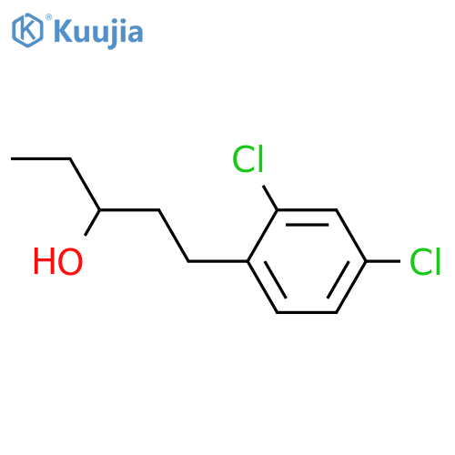 Benzenepropanol, 2,4-dichloro-α-ethyl- structure