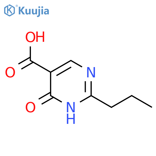 6-oxo-2-propyl-1H-pyrimidine-5-carboxylic acid structure