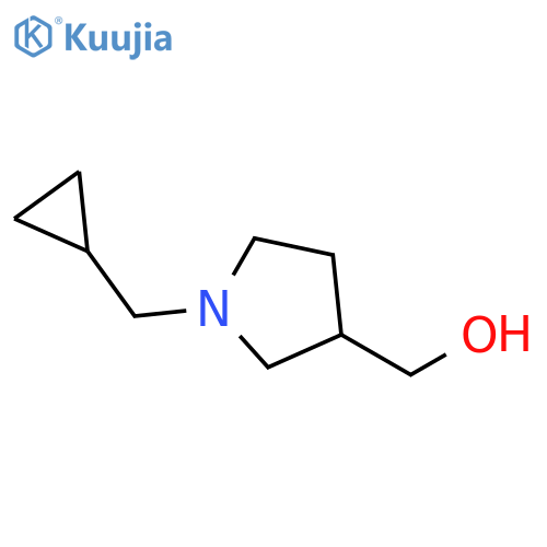 [1-(cyclopropylmethyl)pyrrolidin-3-yl]methanol structure