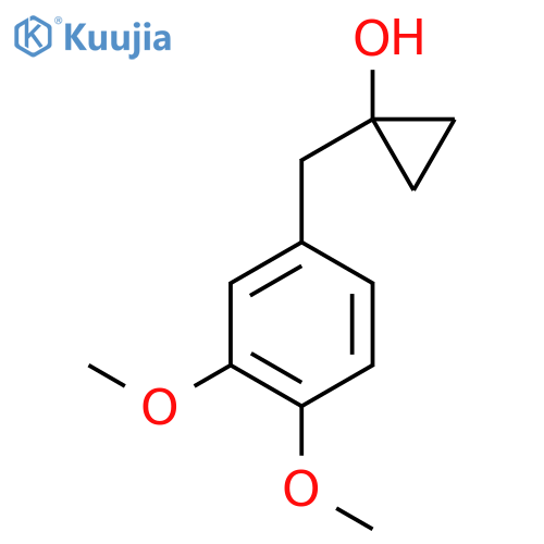 1-(3,4-dimethoxyphenyl)methylcyclopropan-1-ol structure