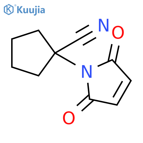 1-(2,5-dioxo-2,5-dihydro-1H-pyrrol-1-yl)cyclopentane-1-carbonitrile structure