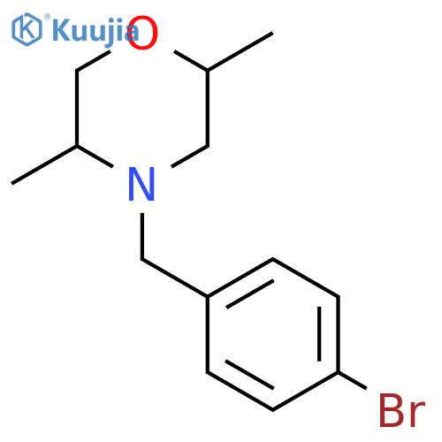 4-(4-bromophenyl)methyl-2,5-dimethylmorpholine structure