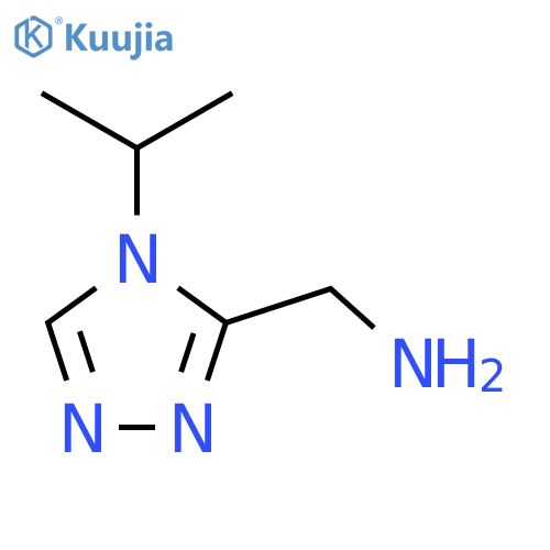 4-(propan-2-yl)-4H-1,2,4-triazol-3-ylmethanamine structure