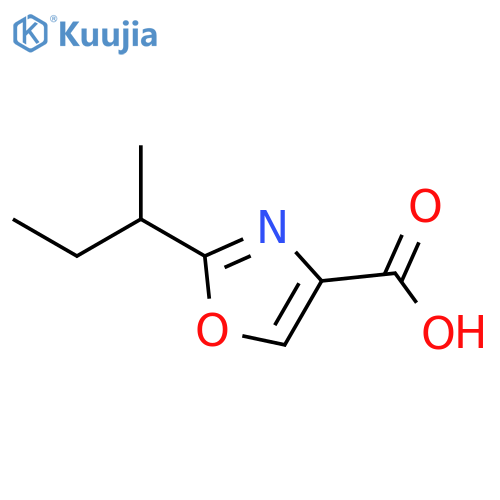 2-(BUTAN-2-YL)-1,3-OXAZOLE-4-CARBOXYLIC ACID structure