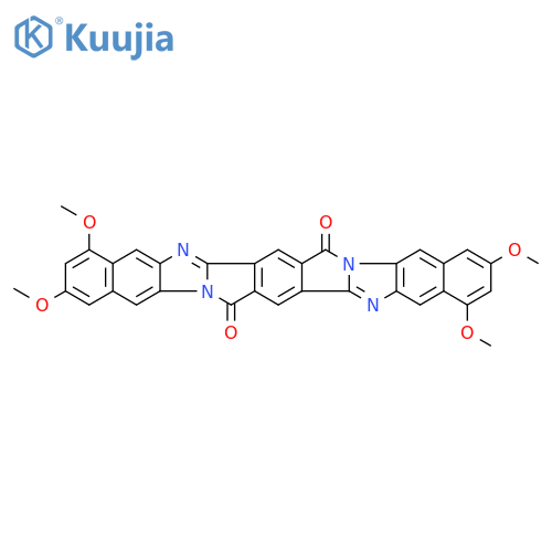 Dibenzo[f,f']benzo[1'',2'':3,4;4'',5'':3',4']dipyrrolo[1,2-a:1',2'-a']bisbenzimidazole-8,18-dione,2,4,12,14-tetramethoxy- structure