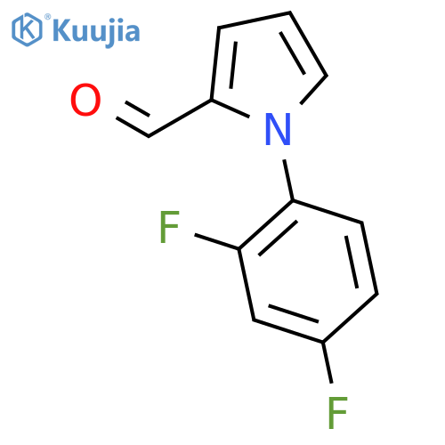 1-(2,4-difluorophenyl)-1H-pyrrole-2-carbaldehyde structure