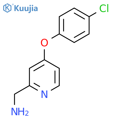 [4-(4-Chlorophenoxy)pyridin-2-yl]methanamine structure