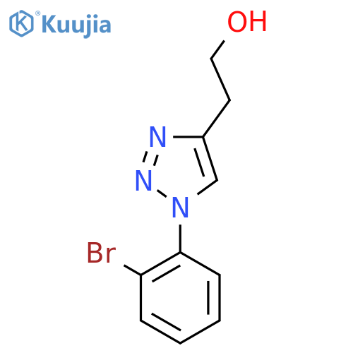 2-1-(2-bromophenyl)-1H-1,2,3-triazol-4-ylethan-1-ol structure