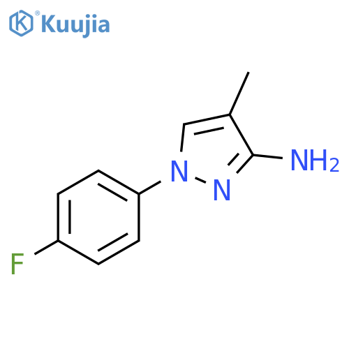 1-(4-fluorophenyl)-4-methyl-1H-pyrazol-3-amine structure