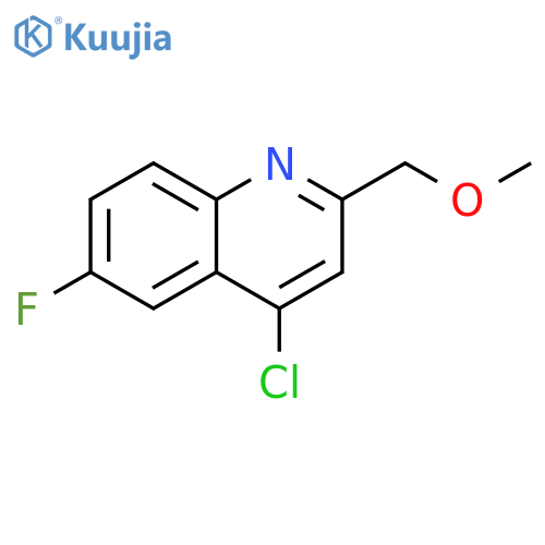 4-chloro-6-fluoro-2-(methoxymethyl)quinoline structure