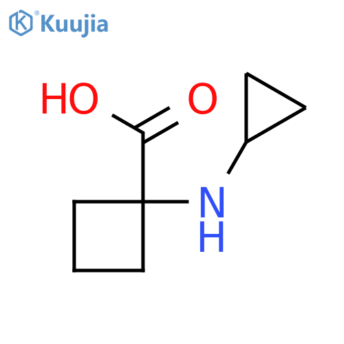 1-(Cyclopropylamino)cyclobutane-1-carboxylic acid structure