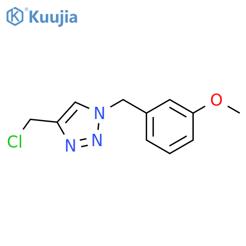 4-(chloromethyl)-1-(3-methoxybenzyl)-1H-1,2,3-triazole structure