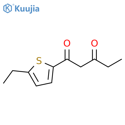 1-(5-ethylthiophen-2-yl)pentane-1,3-dione structure