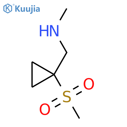 (1-methanesulfonylcyclopropyl)methyl(methyl)amine structure