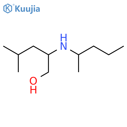 4-methyl-2-(pentan-2-yl)aminopentan-1-ol structure