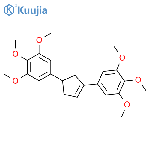Benzene, 1,1'-(3-cyclopentene-1,3-diyl)bis[3,4,5-trimethoxy- structure