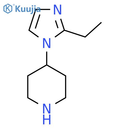 4-(2-Ethyl-imidazol-1-yl)-piperidine structure