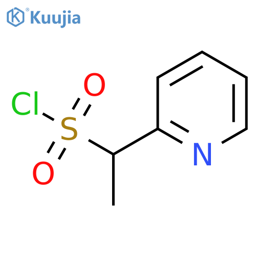 1-(pyridin-2-yl)ethane-1-sulfonyl chloride structure