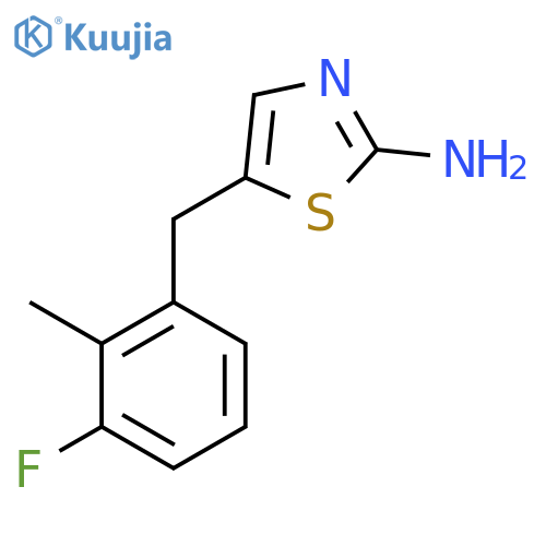 5-(3-Fluoro-2-methylbenzyl)thiazol-2-amine structure