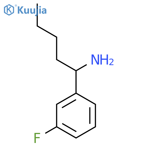 1-(3-Fluorophenyl)pentan-1-amine structure