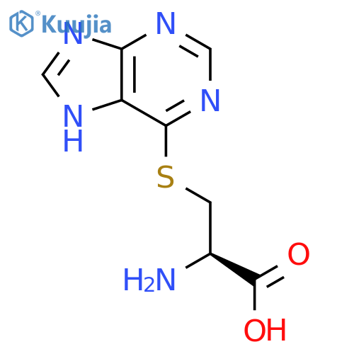 L-Cysteine,S-1H-purin-6-yl- (9CI) structure