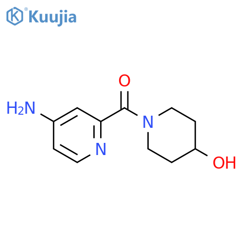 1-(4-aminopyridine-2-carbonyl)piperidin-4-ol structure