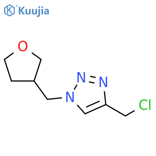 4-(chloromethyl)-1-[(oxolan-3-yl)methyl]-1H-1,2,3-triazole structure